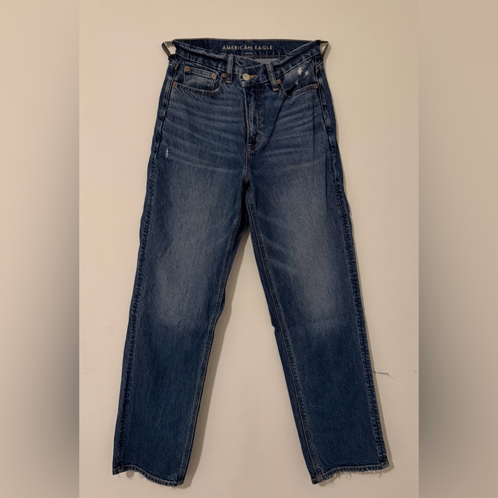 American Eagle Outfitters Dark Blue Straight Jeans